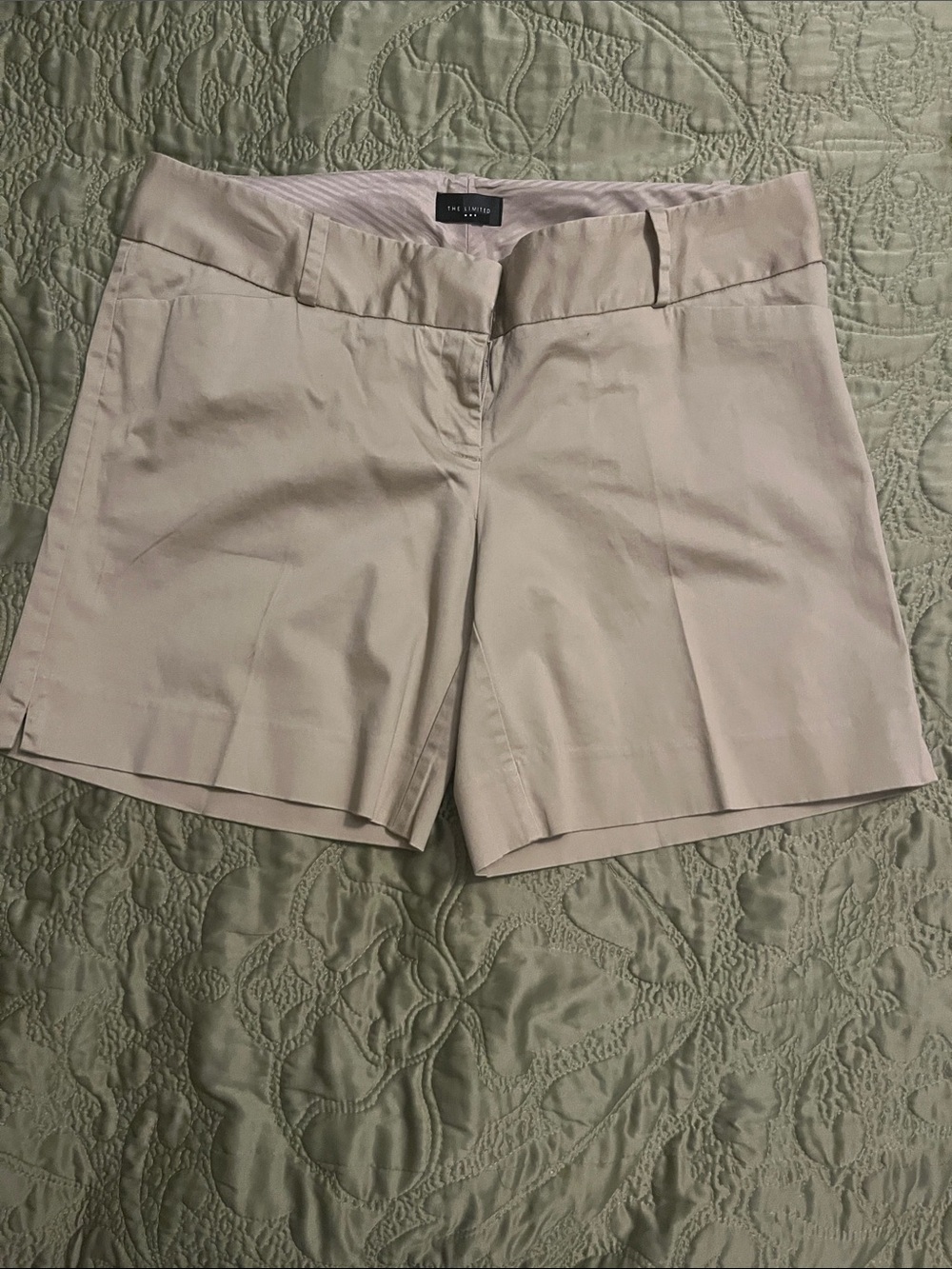 Tan Tailored Bermuda Shorts